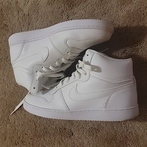 White Hightop Nike shoes